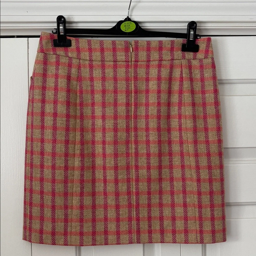 Boden British Tweed by Moon check mini skirt Sz 10. - Picture 3 of 7
